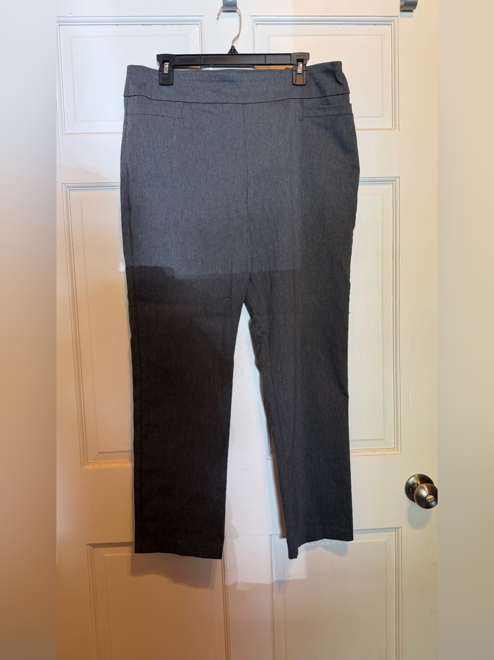 Kim Rogers tummy control gray pants- 14 short